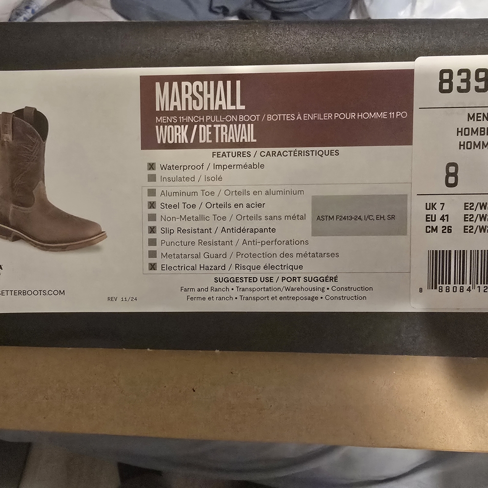Marshall Men's Brown Work Boots